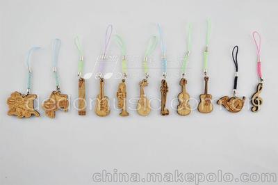 音樂禮品 手機(jī)掛 實(shí)木手機(jī)掛件