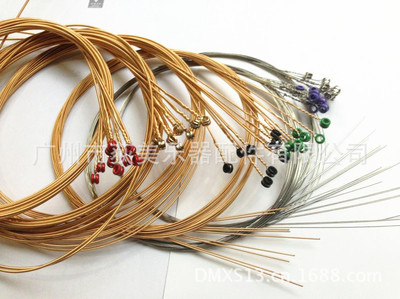 【荻美樂器生產批發(fā)高級琴弦 彩頭進口六角鋼芯民謠鋼弦 吉他弦線】價格,廠家,圖片,樂器配件,廣州市荻美樂器配件-